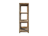 Open Boekenkast 45 x 150 cm – Grof Hout, 2 Kleuren