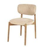 Stoel Rune bruin – stof & eikenhout taupe Serene