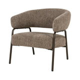 Fauteuil Fabrice – stof & metaal taupe Veso