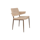 Gestoffeerde Armstoel voor aan Tafel – Dutchbone Portland, set van 2