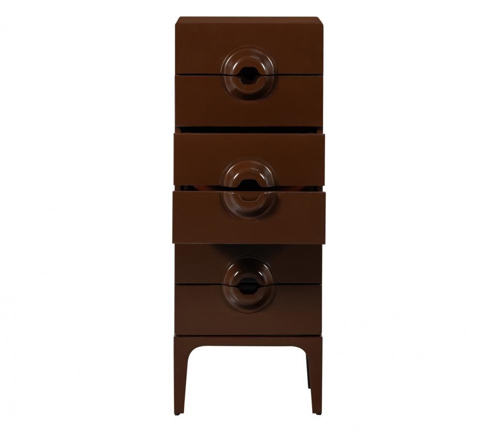 WOOOD Merge ladekast 6 lades hout bruin-rood