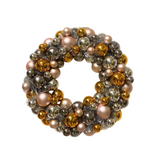 Kerstkrans Kerstballen Taupe – 34 cm