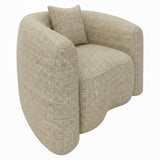 Richmond Fauteuil Luxandra – Zand Tweed Brandvertragend
