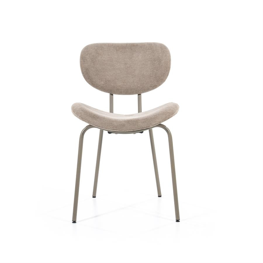 Eetkamerstoel Venus | Bruin Stof