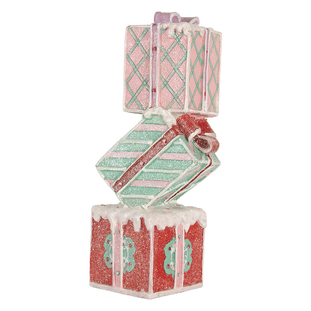 Kerst opgestapelde Cadeautjes Rood Groen 14x16x36 cm