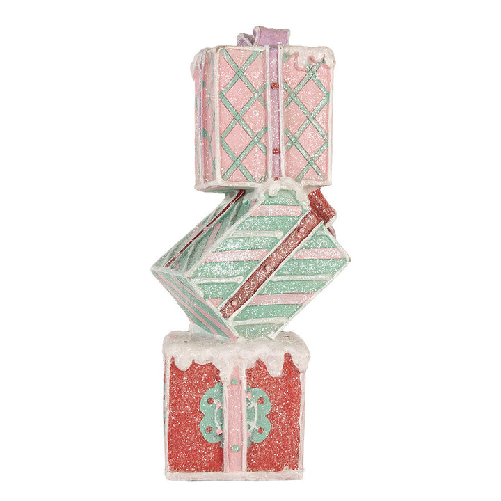 Kerst opgestapelde Cadeautjes Rood Groen 14x16x36 cm