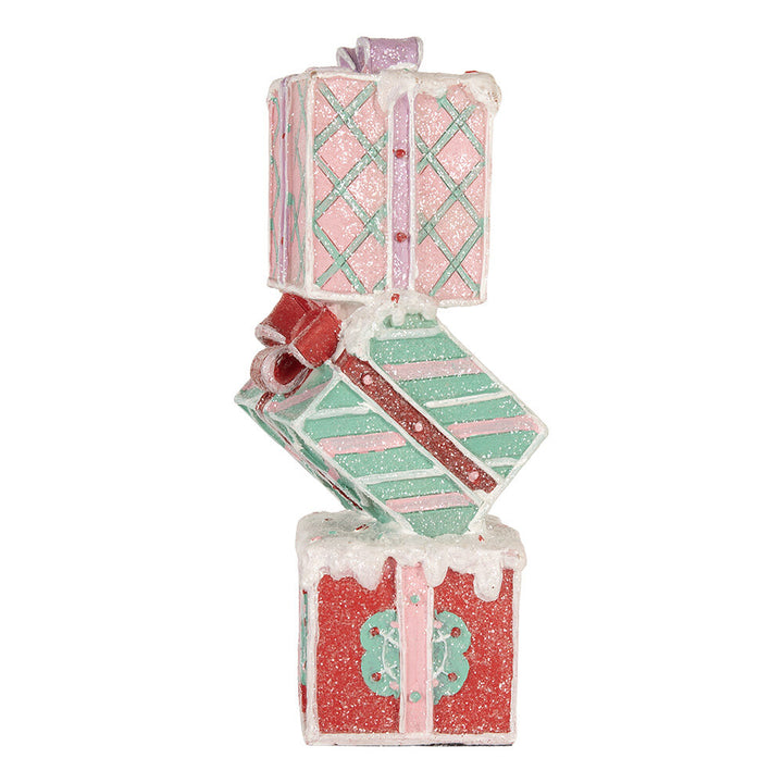 Kerst opgestapelde Cadeautjes Rood Groen 14x16x36 cm