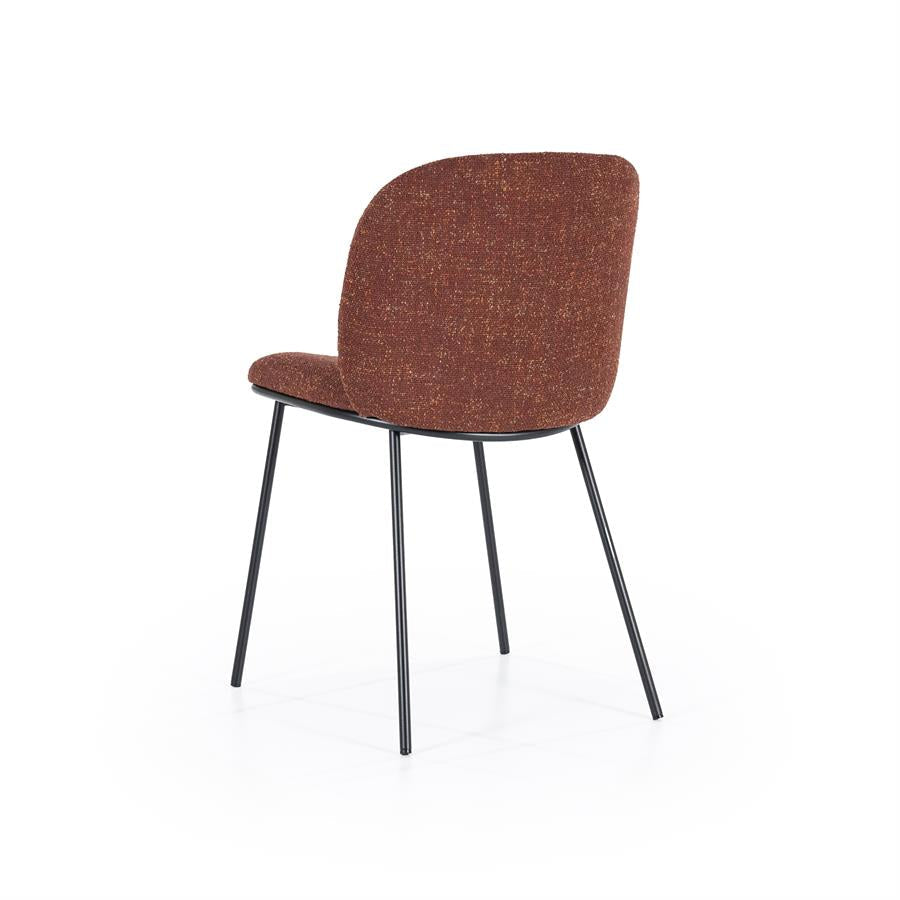Eetkamerstoel Clypso | Terracota Polyester