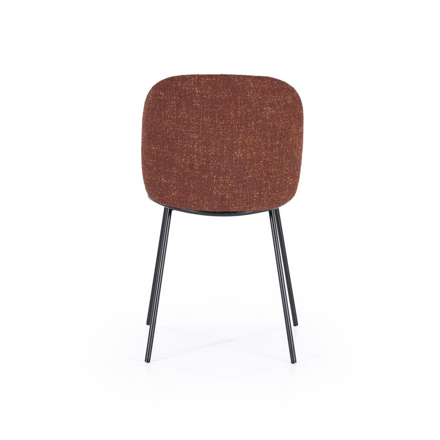 Eetkamerstoel Clypso | Terracota Polyester