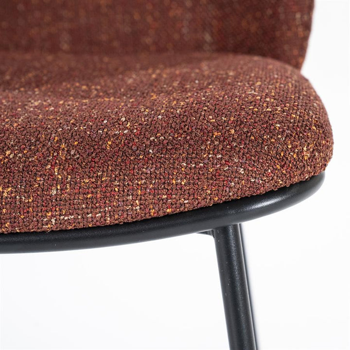 Eetkamerstoel Clypso | Terracota Polyester