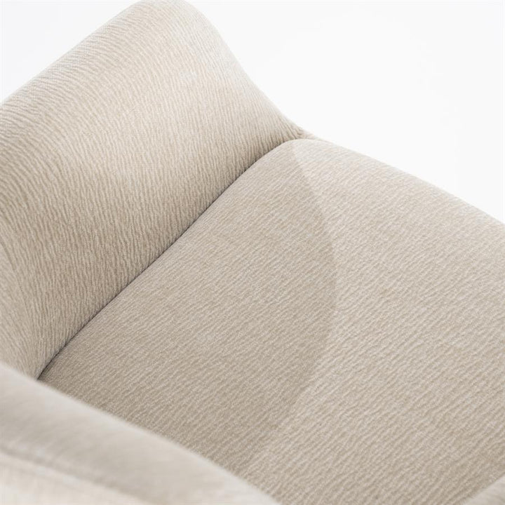 Eetkamerstoel Bliss | Beige Stof | Met Armleuning