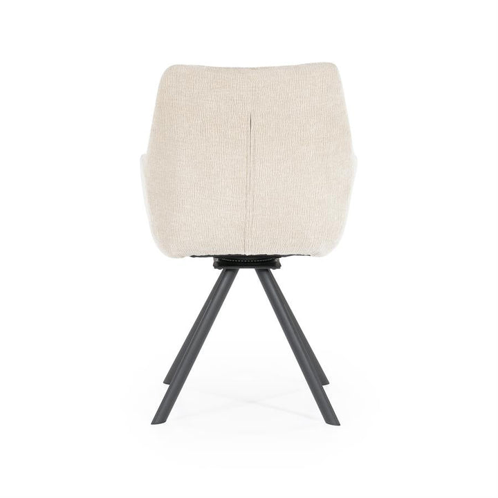 Eetkamerstoel Bliss | Taupe Stof | Met Armleuing