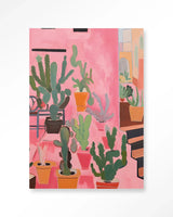 Cactus Party - Moderne Wanddecoratie | Artprint, Glass Art & Wandkleed