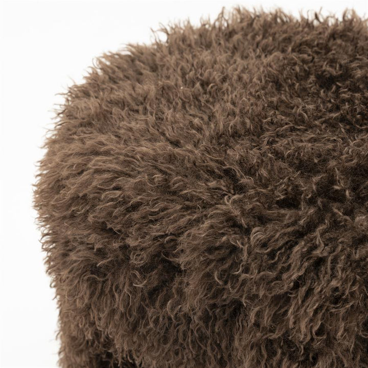 PRE ORDER By-Boo poef  Doodly - donker bruin