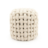Poef Poofie – polyester beige