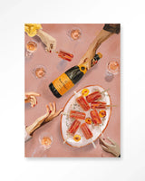 Champagne And Icecreams - Moderne Wanddecoratie | Artprint, Glass Art & Wandkleed