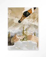 Winter Champagne - Moderne Wanddecoratie | Artprint, Glass Art & Wandkleed