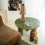 Patterna Salontafel – Bruin & Groen | Keramiek Design Tafel