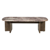 By-Boo Haussmann Salontafel Marmer – Mangohout 120 cm