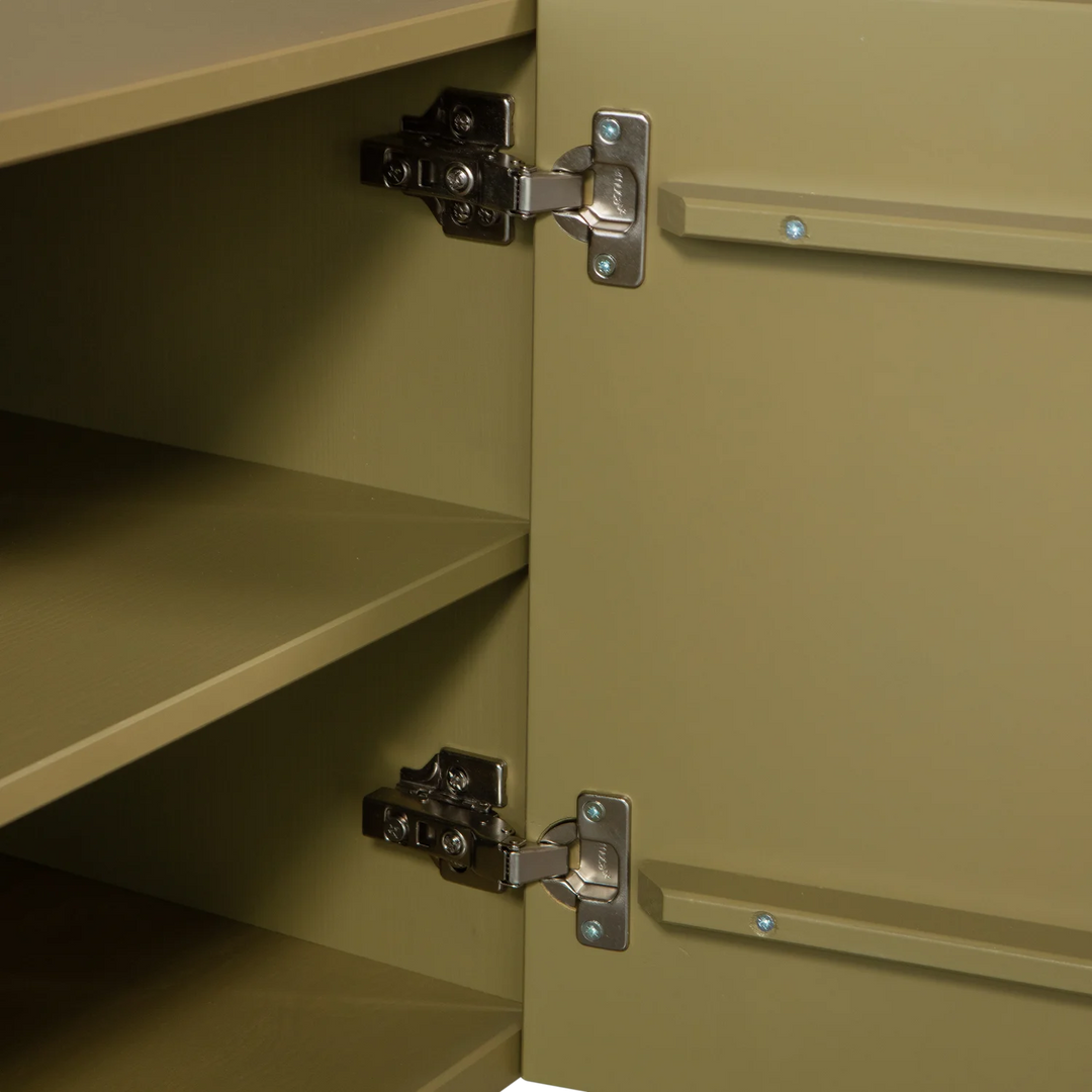 WOOOD Basu tv meubel grenen moss