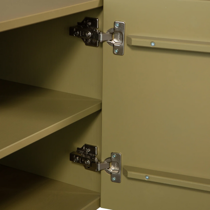 WOOOD Basu tv meubel grenen moss