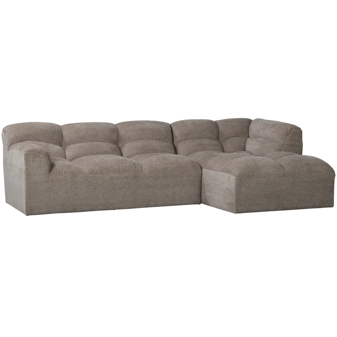 WOOOD Tibas chaise longue geweven stof zand