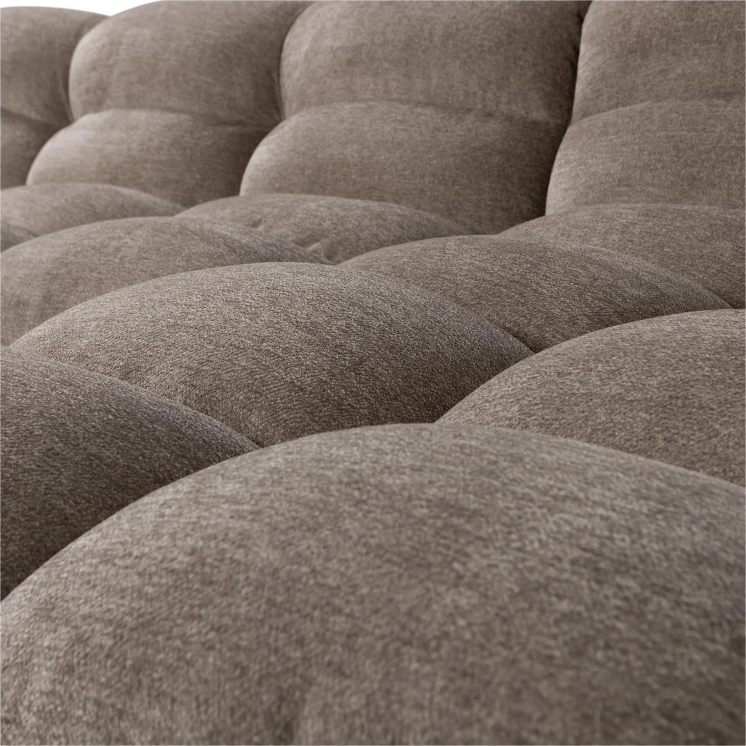 WOOOD Tibas chaise longue geweven stof zand