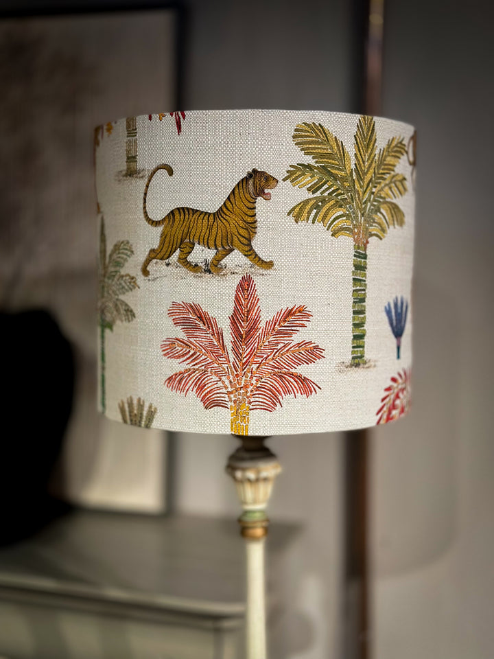 Lampenkap met Palm & Tijgerprint – Tropisch Design