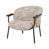 Fauteuil Myla – metaal, foam & stof