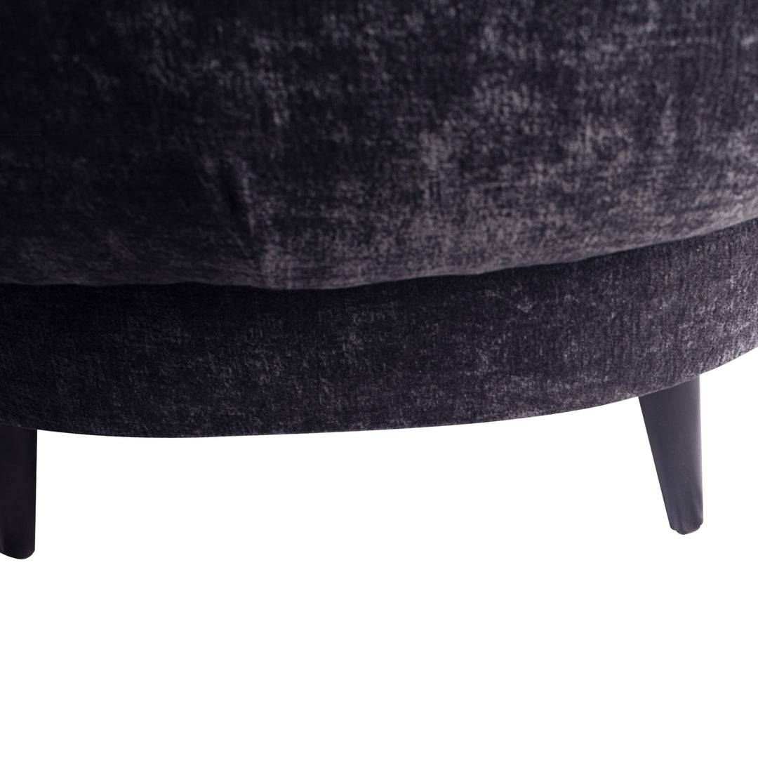 Elefan Anthracite Fauteuil Round Armrest