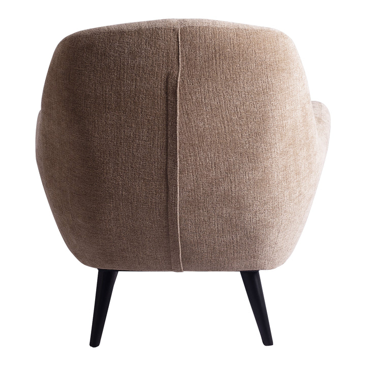 Donny Cream Fauteuil Black Wooden Legs