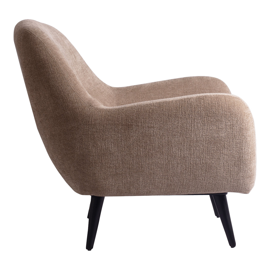 Donny Cream Fauteuil Black Wooden Legs