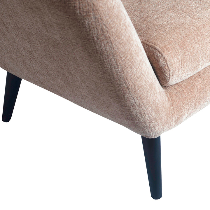 Donny Cream Fauteuil Black Wooden Legs