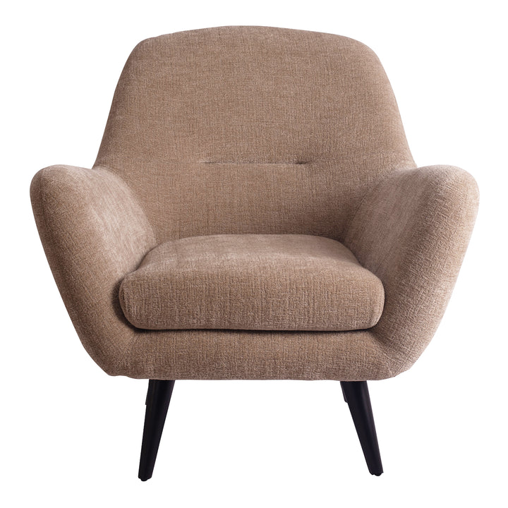 Donny Cream Fauteuil Black Wooden Legs
