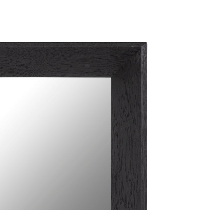 Chevar Black Oak Wood Mirror Rectangle S 70x130x160cm PTMD