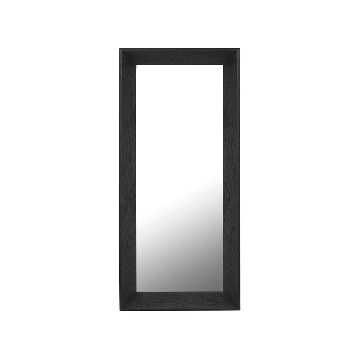 Chevar Black Oak Wood Mirror Rectangle S 70x130x160cm PTMD