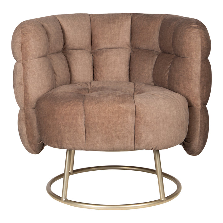 Fluffy Fauteuil Vogue 3 Antelope Gold Base