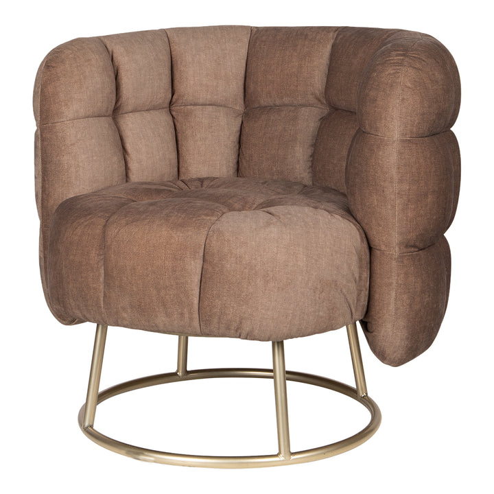 Fluffy Fauteuil Vogue 3 Antelope Gold Base
