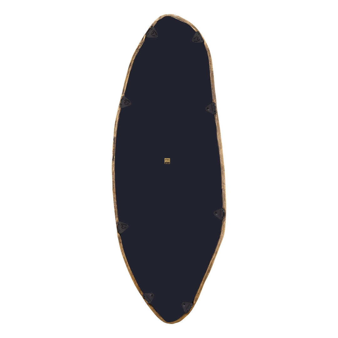 Paislie Brass Organic Shaped Mirror Oval 56x3x150cm PTMD