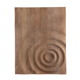 Mattin Natural Mango Wood Circle Wall Panel Rect