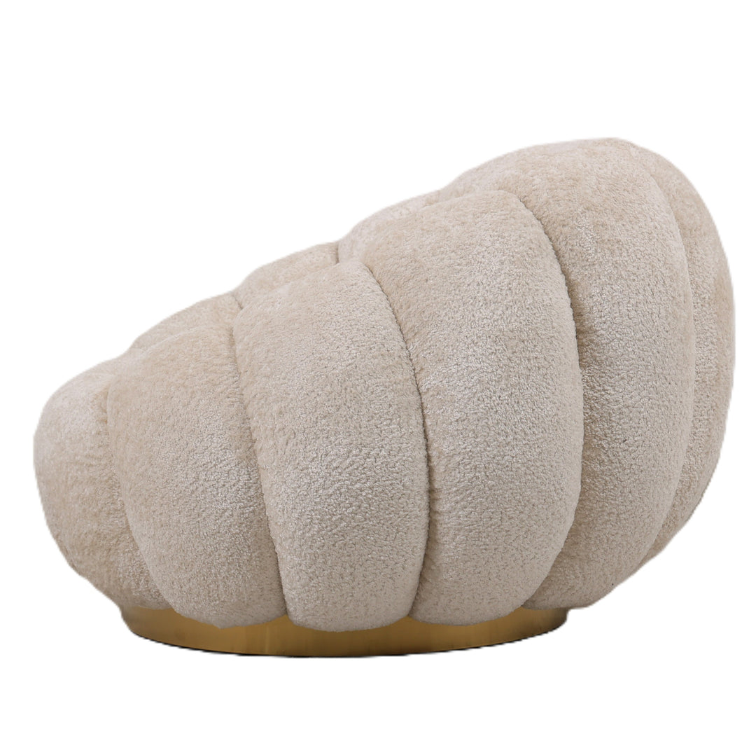 Daisy Fauteuil Cream Euphoria 2 Gold Base