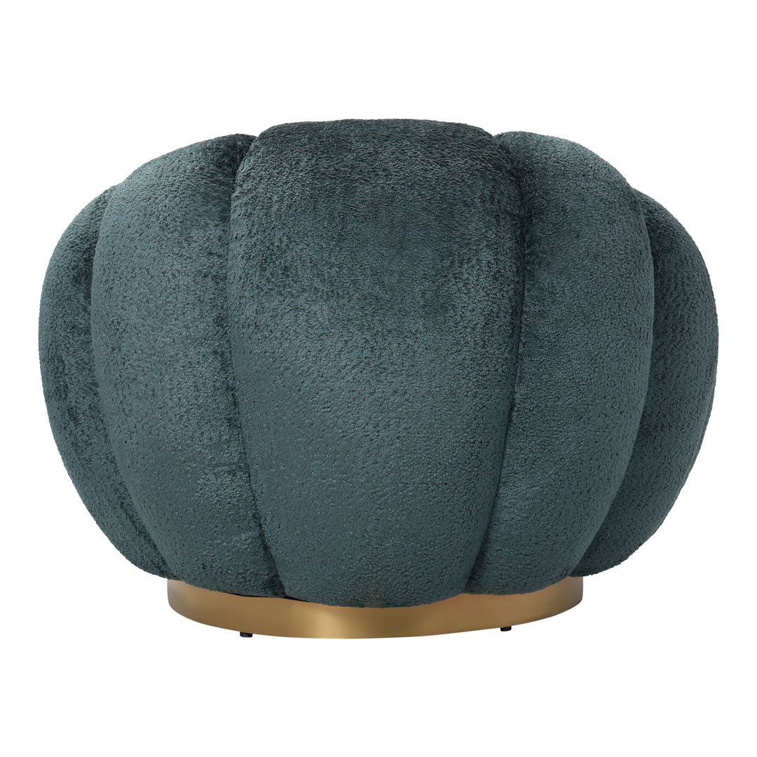 Daisy Fauteuil Teal Euphoria 13 Gold Base