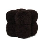 Poef Teddy Bruin stof hout