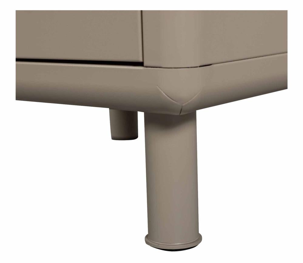 WOOOD Rune ladekast/nachtkastje 2 lades metaal sand