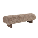 PTMD Hair Teddy Bankje Taupe Large