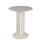 PTMD Aliece IJzeren Bijzettafel Rond – ø40 cm | Cream of Dark Brown
