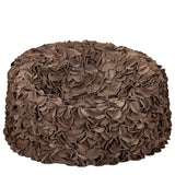 PTMD Nevo Suède Leren Beanbag – 100×60 cm | Taupe of Cream