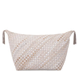 PTMD Sim Grijze Bootpouf – 90 cm | Suède & Koeienhaar