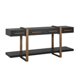 Richmond Wandtafel Cambon Dark Coffee met 3 Lades