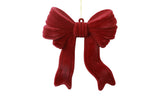 Velvet Strik Kersthanger Rood – 20 cm